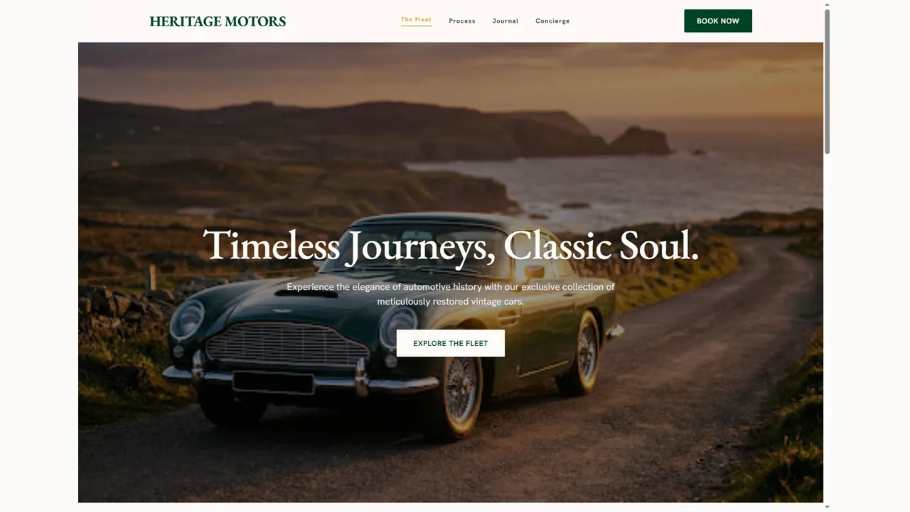 Heritage Motors work preview