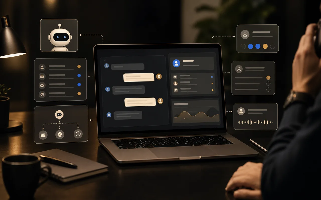 Chatbots that actually sound like your business. service preview